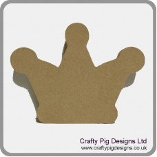 18mm Freestanding 3 Point Crown 18mm MDF Craft Shapes