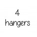 4 hangers (+£3.00)