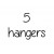 5 Hangers +£4.00