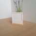 3mm 6 x 4 White Acrylic Polaroid Holder with Full Width Oak Stand Photo Frames