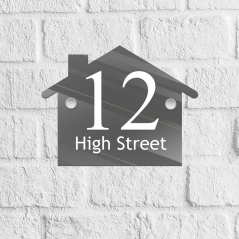 House Acrylic Door Number Blank with stand offs House Number Blanks