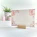 Printed Pink Peony on White Acrylic Plaque Printed Ribba Inserts