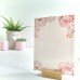 Printed Pink Peony on White Acrylic Plaque Printed Ribba Inserts