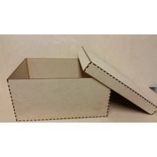 3mm MDF Large Square Box 30x30x15cm  with lid Boxes