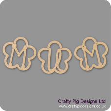 3mm MDF Mum Bunting (Pack of 3) Mother's Day