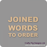 Joined Words and Names to Order
