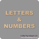 3, 4 and 6mm Letters & Numbers