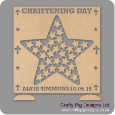 MDF Christening Drop Box (personalised with Name, Date and more) 