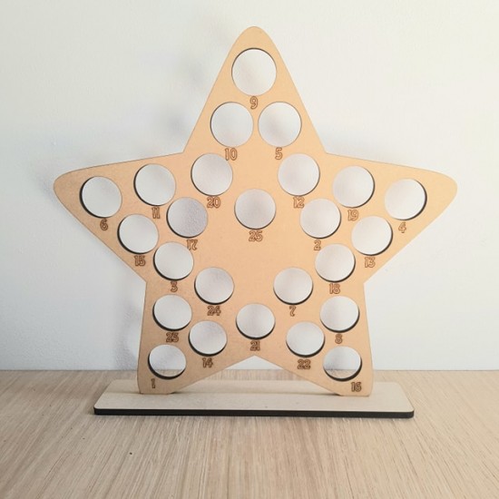 6mm Star Shape Ferrero Rocher Advent Calendar 