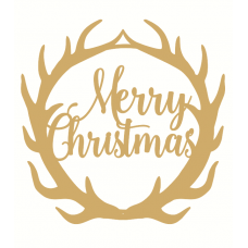 Merry Christmas Antler Plaque Christmas Quotes & Signs