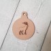 3mm mdf bauble and Reindeer 