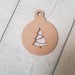 3mm mdf Christmas Tree with Tinsel cut out 