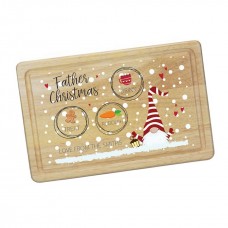 Printed Rectangular Treat Board - Gnome Printed Christmas Eve Treat Boards