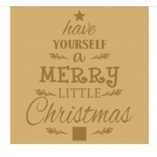 18mm Engraved Plaque- Have Yourself A Merry Little Christmas Christmas Crafting