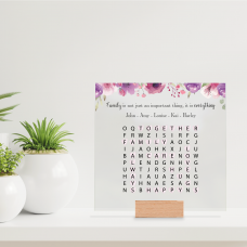 Printed IKEA Ribba or Sannahed Replacement Front Acrylic - Word Search 2021 Design 1 Mother's Day