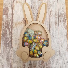 18mm Fillable Easter Egg with Ears Chocolate Egg Drop Box Easter