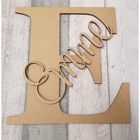 6mm Letter with Stick on Name