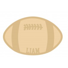 18mm Layered Fillable Rugby Ball Shape with name Easter