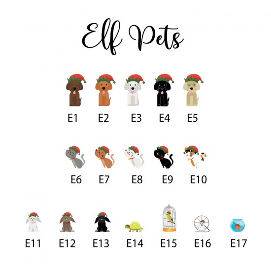 Printed Elf or Gnome Rectangle Christmas Baubles
