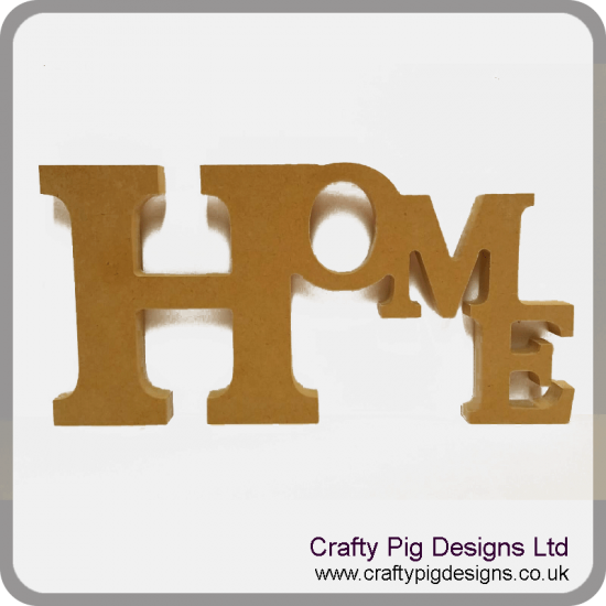 18mm Freestanding Tumbling Letters - Home 18mm MDF Signs & Quotes