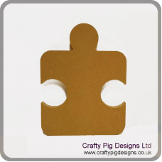 18mm Single Jigsaw Piece Rounded Edge (200mm) 18mm MDF Craft Shapes