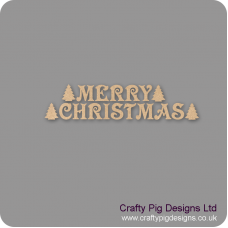 3mm MDF MERRY CHRISTMAS Bunting Christmas Shapes