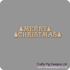3mm MDF MERRY CHRISTMAS Bunting Christmas Shapes