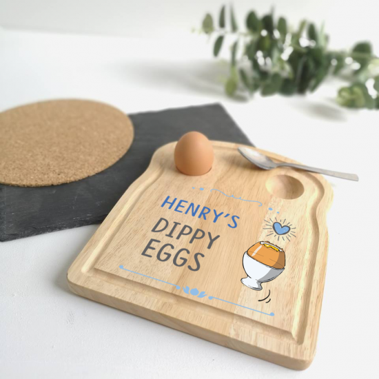 Printed Breakfast Board -  Dippy Eggs Design Personalised and Bespoke