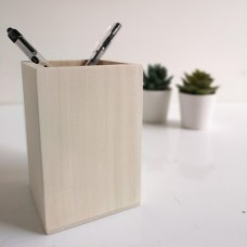 Pale Wood Pencil Pot Wooden Blocks, Tea Lights and Stacking Block Sets