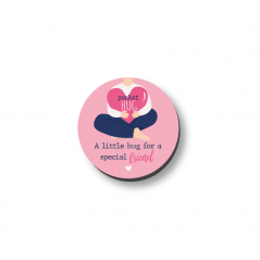 3mm Printed Pocket Hug - Special Friend Printed Buttons