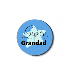 3mm Printed Token - Super Grandad - Blue Fathers Day
