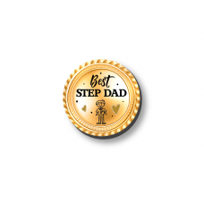 3mm Printed Token - Best Step Dad Medal Fathers Day