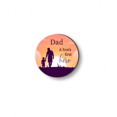 3mm Printed Token - Dad - A Son's First Hero Fathers Day