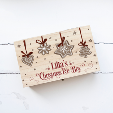 Personalised Rectangular Printed Christmas Eve Box - Biscuits Personalised and Bespoke
