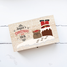 Personalised Rectangular Printed Christmas Eve Box - Chimney Personalised and Bespoke