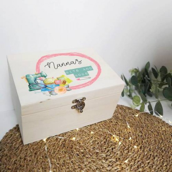 Personalised Printed Wooden Box - Bits and Bobs Personalised and Bespoke
