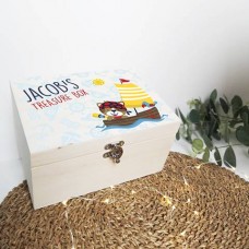 Personalised Printed Wooden Box - Treasure Chest Personalised and Bespoke