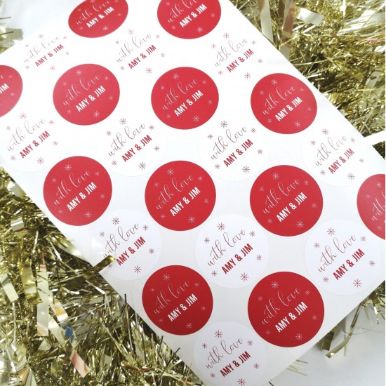 Printed Vinyl Christmas Stickers - Choose From Options. Christmas Crafting