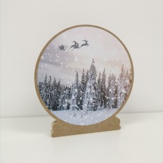Printed Vinyl for Snow Globes Christmas Craft Shapes