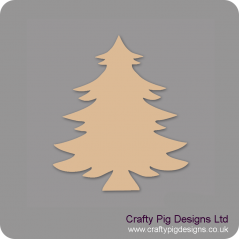 3mm MDF Christmas Spruce Tree (Pack of 5) Christmas Shapes
