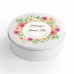Personalised Printed White Tin - Floral Design Personalised and Bespoke