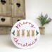 Personalised Printed White Tin - Reindeer Family Personalised and Bespoke