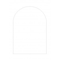 3mm Rectangle Acrylic Sheet - A2 Size (420mm x 594mm) - ARCHED Basic Shapes