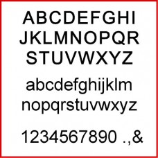 18mm Single Letters and Numbers - ARIEL FONT 18mm MDF Letters and Numbers