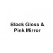 Black and Pink Mirror Backing (+£2.00)