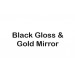 Black and Gold Mirror Backing (+£2.00)
