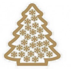3mm MDF Christmas Tree Advent Calendar/Drop Box 