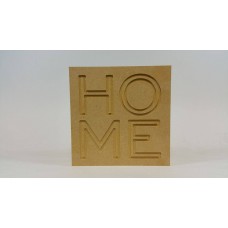 18mm Engraved Block - HOME 18mm MDF Engraved Craft Shapes