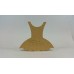 18mm Blank or Engraved Tutu Dress Shape 18mm MDF Engraved Craft Shapes