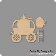 3mm MDF Fairy Carriage Set with ladders Fairy Doors and Fairy Shapes